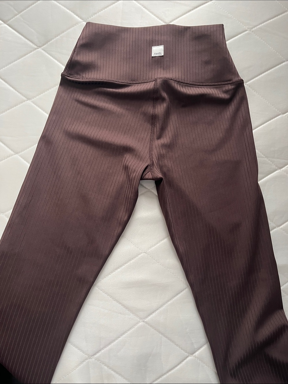 Vuori Inversion Rib Legging - Brown - Picture 4 of 11
